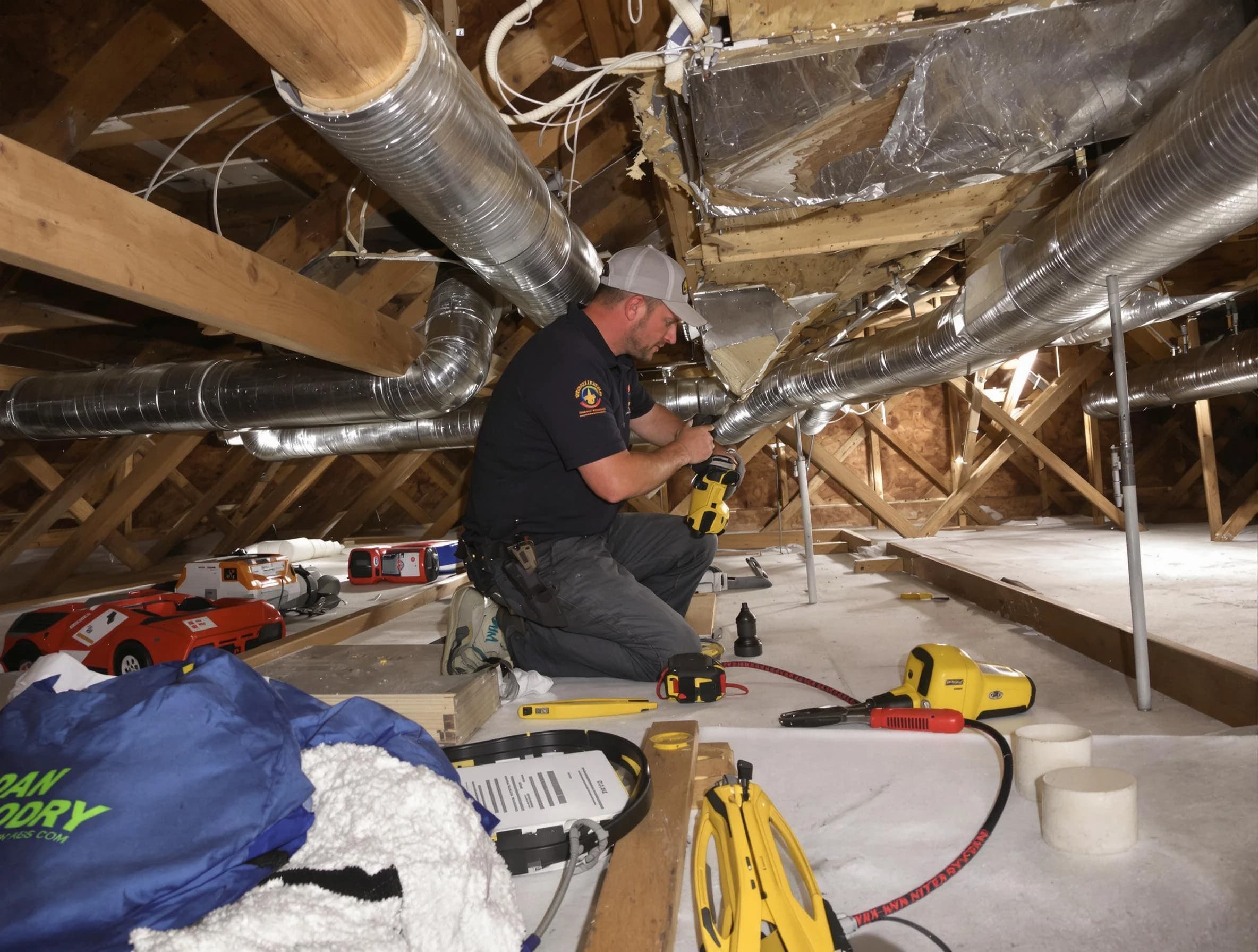 Professional air duct repair by Meadow Lake Air Duct Cleaning in Meadow Lake