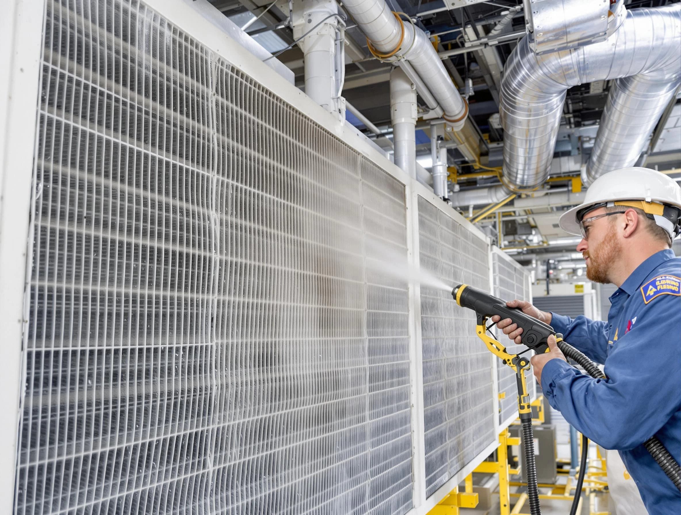 Professional commercial coil cleaning by Meadow Lake Air Duct Cleaning in Meadow Lake