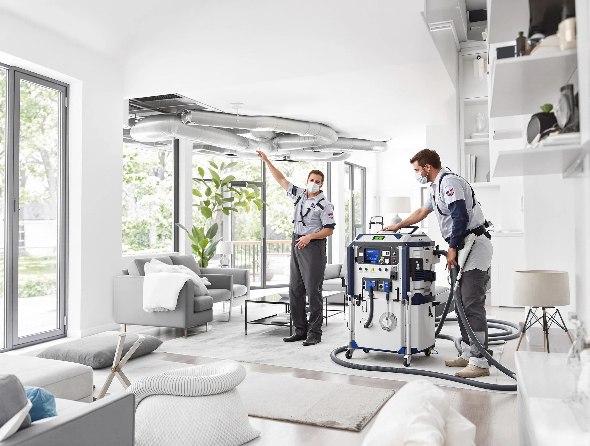 Meadow Lake Air Duct Cleaning professional conducting pure air duct cleaning with state-of-the-art equipment in Meadow Lake